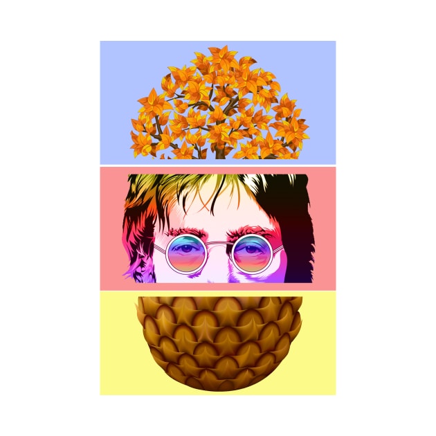 Funny pineapple face by JB's Design Store