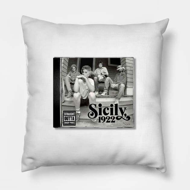 Sicily, 1922 Pillow by hawkadoodledoo