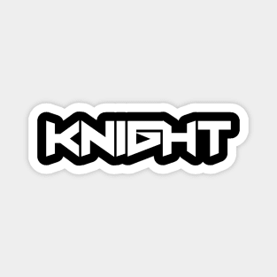 Knight Cool Word Art Minimalist Design Magnet