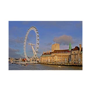 London Eye South Bank River Thames UK T-Shirt