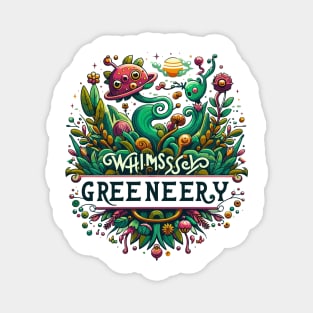 whimsical greenery Magnet