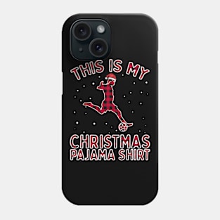 This Is My Christmas Soccer Pajama Gift For Boys Football Phone Case