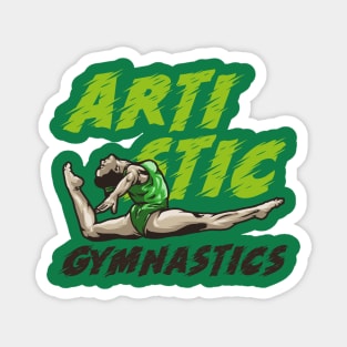 vector of women artistic gymnastic Magnet