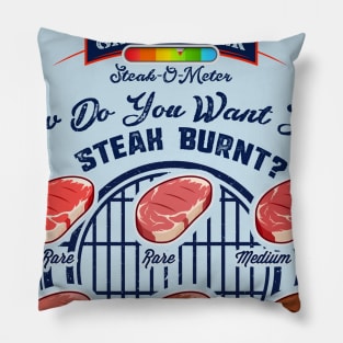 Steak-O-Meter Pillow