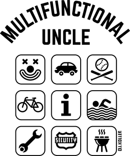 Multifunctional Uncle (9 Icons) Magnet