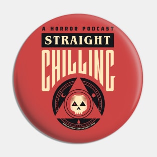 Straight Chilling Logo (Red) Pin