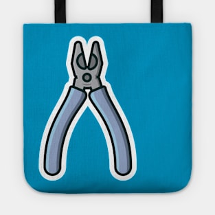 Pliers Tool Sticker vector illustration. Mechanic and Electrician working tool equipment objects icon concept. Hand tools for repair building sticker design icon logo. Tote