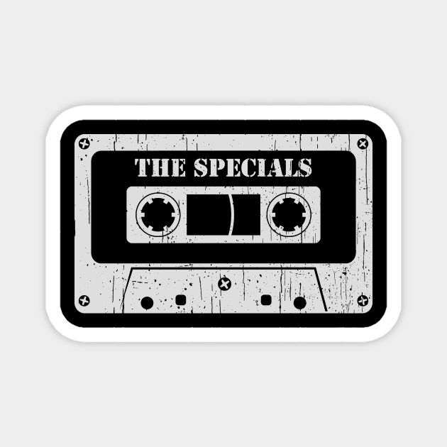 The Specials - Vintage Cassette White Magnet by FeelgoodShirt