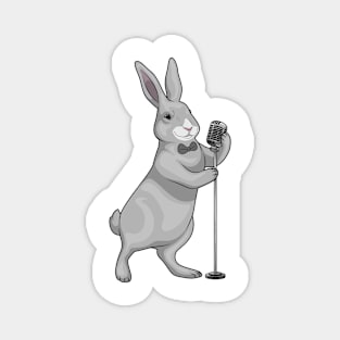Rabbit Singer Microphone Music Magnet