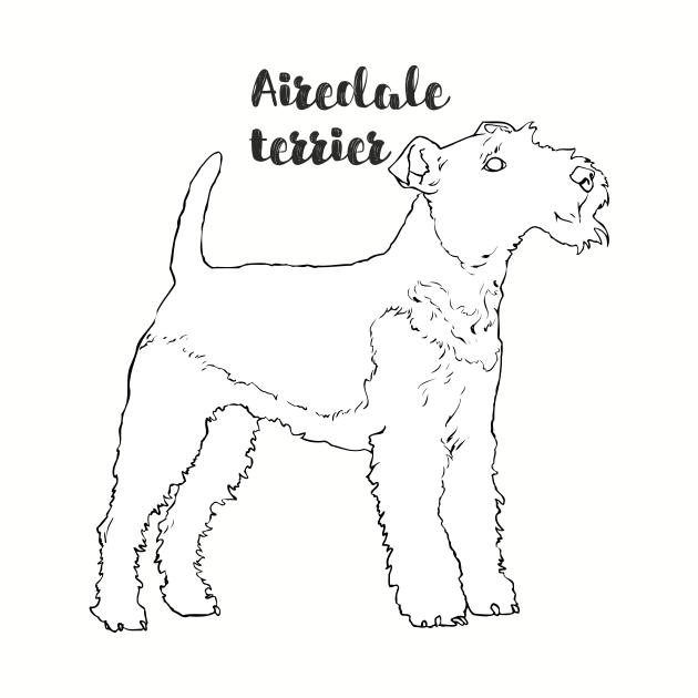 Airedale terrier by eRDe