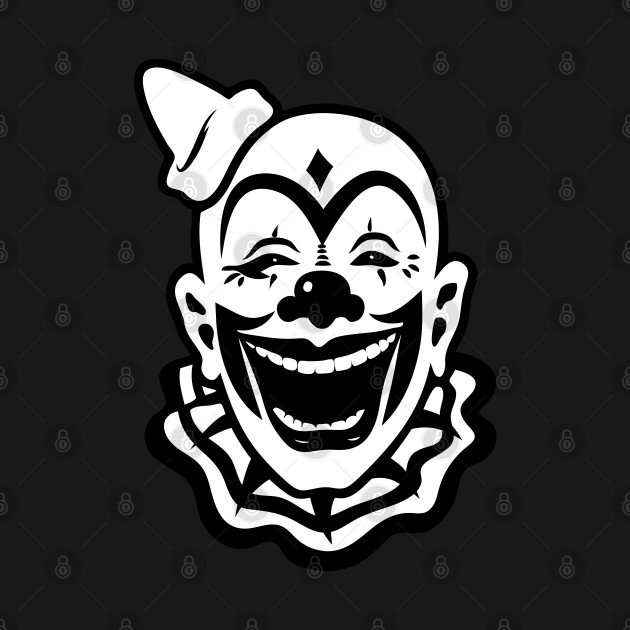 Monochrome Clown - Clowns - T-Shirt