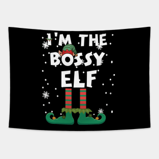 Im The Bossy Elf Christmas Boss Tapestry