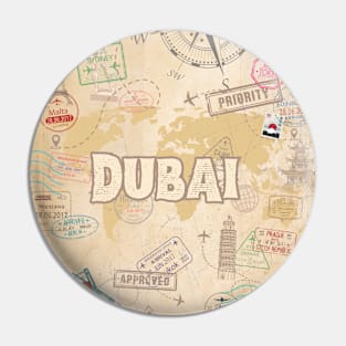 Walking around the world and discovering Dubai Pin