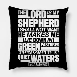 Psalm 23:1-2 The Lord Is My Shepherd Pillow