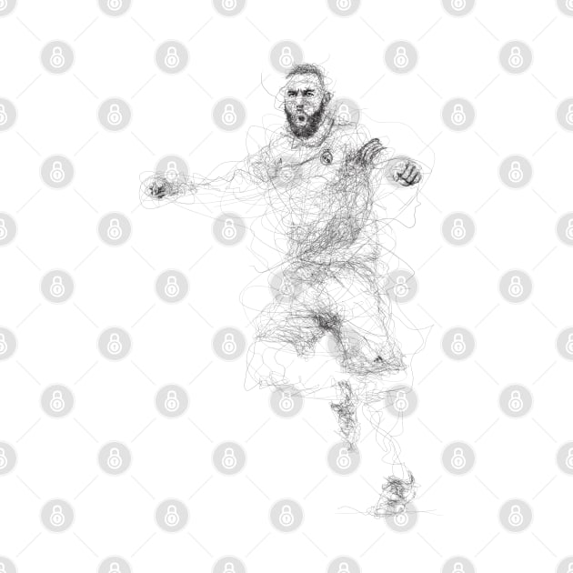 Karim Benzema Scribble by tyooo