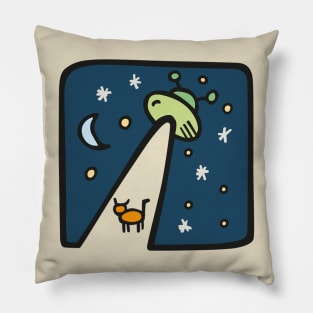 Alien Ship with Cat Pillow