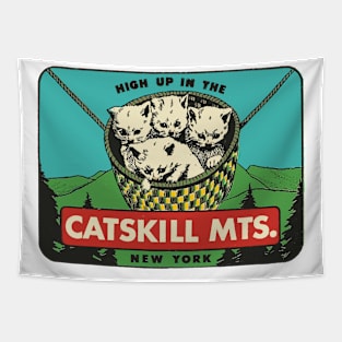 Vintage Style Catskill Mountains Tapestry