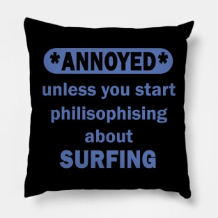 Surf Women Wave Monster Wave Morning Pillow