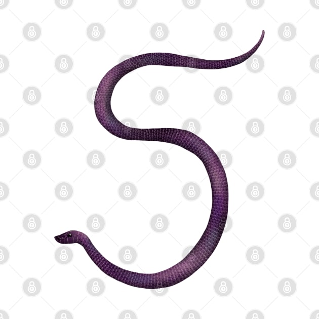 5 - Common purple-glossed snake by miim-ilustra