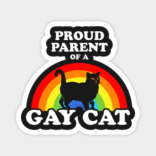 Proud Parent Of A Gay Cat Pride Magnet Teepublic