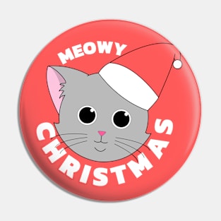 Meowy Christmas - Cute Christmas Cat Pin