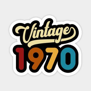 1970 Vintage Gift 50th Birthday Retro Style Magnet