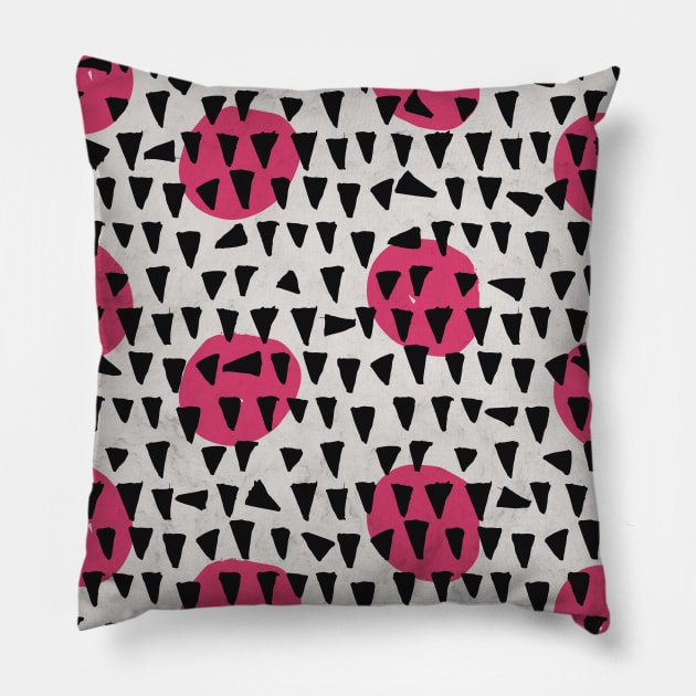 Rain Drops Triangles Pillow by Tobe_Fonseca