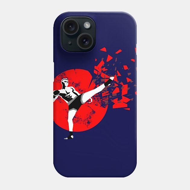 mma kick Phone Case by MplusC