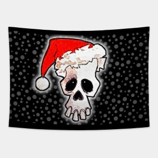 SANTA SKULL FUN VERSION 2!:) Tapestry