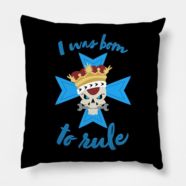 I Was Born to Rule - Junker Queen - Overwatch Pillow by marinaniess