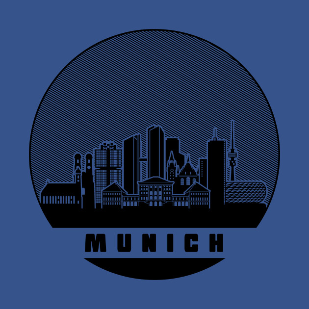 Disover Munich Germany Skyline - Munich - T-Shirt