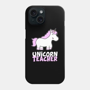 Pink Unicorn Teacher Phone Case