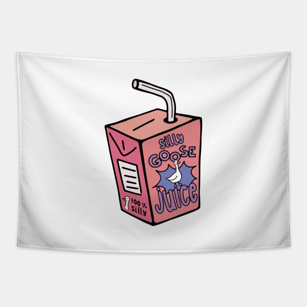 Silly Goose Juice Retro Pink Tapestry by maura41