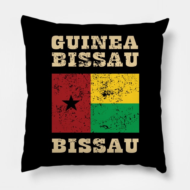 Flag of Guinea Bissau Pillow by KewaleeTee