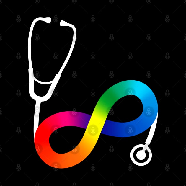 Stethoscope Autism Acceptance Infinity Symbol by mia_me