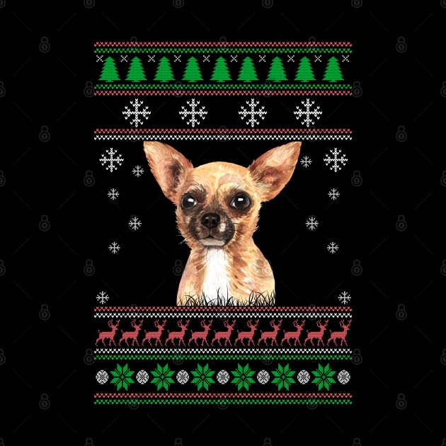 Cute Chihuahua Dog Lover Ugly Christmas Sweater For Women And Men Funny Gifts by uglygiftideas