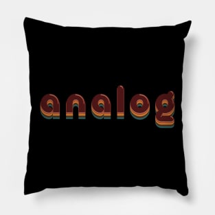 Analog Retro Bubble Pillow