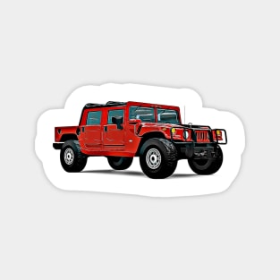 Hummer Cartoon Magnet