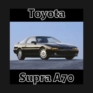 Toyota Supra A70 - Black and White Design T-Shirt