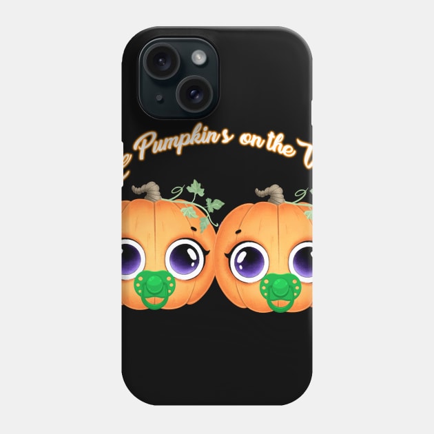 Little Pumpkins on the Way- Twins Pregnancy Phone Case by WalkingMombieDesign