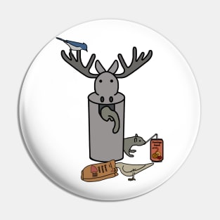 Moose trashcan Pin