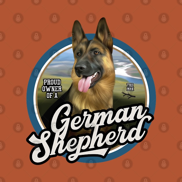 German Shepherd proud owner by Puppy & cute