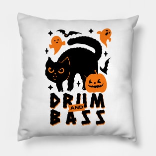 DRUM AND BASS  - Halloween Steez (black/orange) Pillow