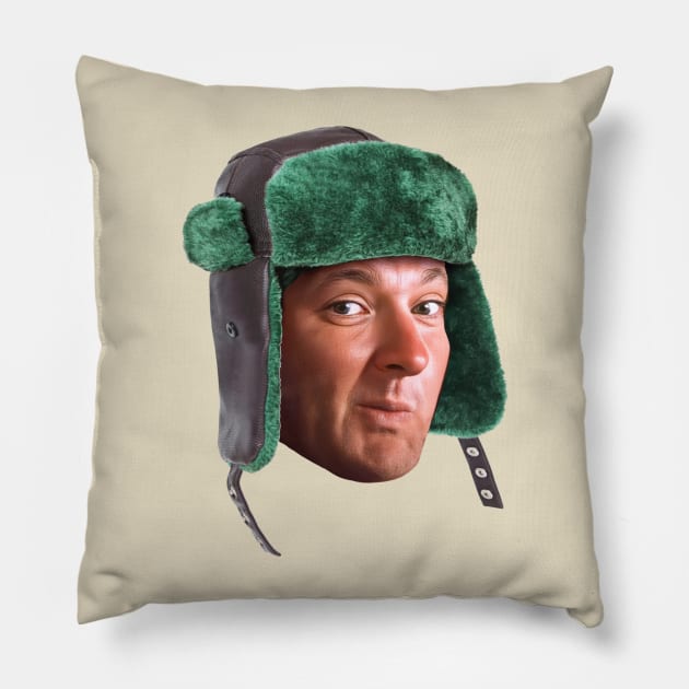 Big Head Cousin Eddie Pillow by darklordpug