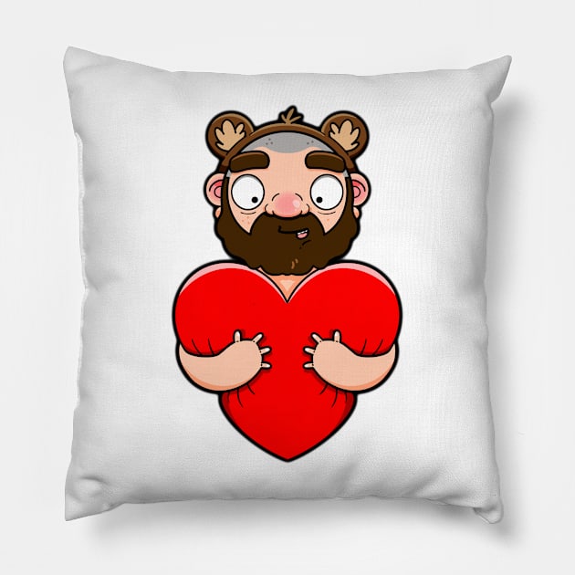 Bear Hug Pillow by LoveBurty