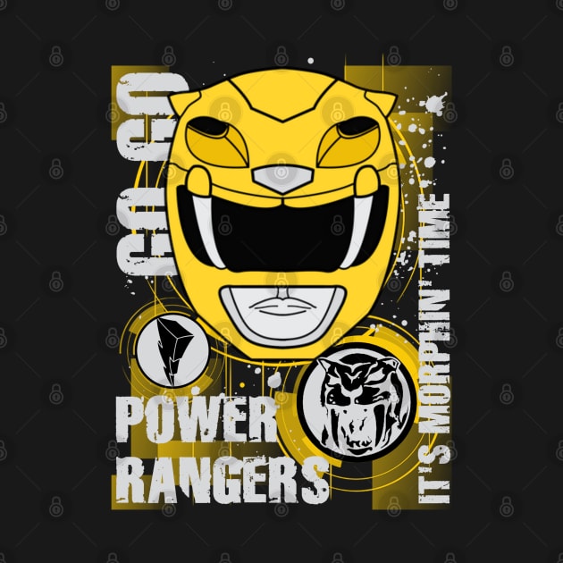 It's Morphin' Time Yellow Ranger, MMPR by Vitalitee