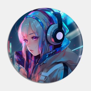 Cyber Futuristic Girl - Anime Wallpaper Pin