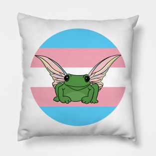 Pride frog trans Pillow