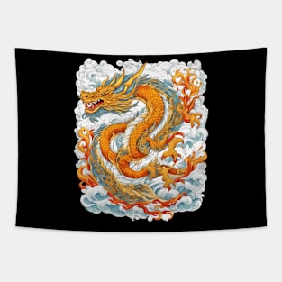 Dragon Carving Tapestry