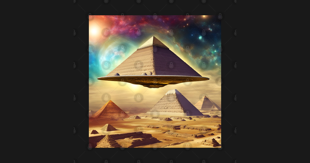 Flying Pyramid - Pyramids - T-Shirt | TeePublic